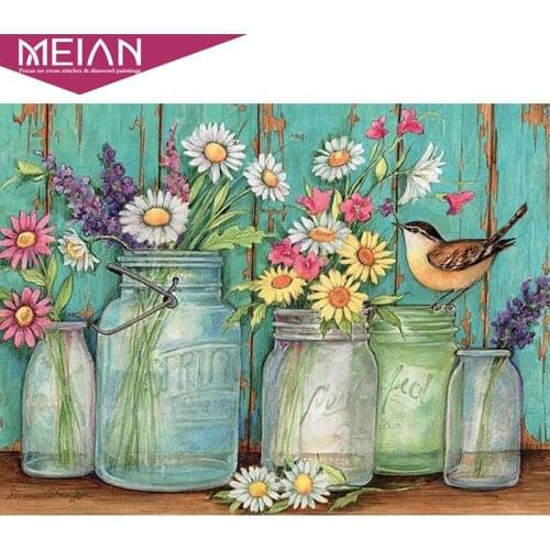 2020 NEW arrival 5d diy diamond painting embroidery Flower diamond painting full round drill bird decoration for home