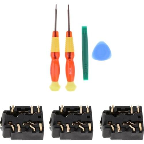 3Pack Replacement Headphone Jack, 3.5mm Port Headset Connector Port Socket + Screwdriver For XBOX ONE S Controller
