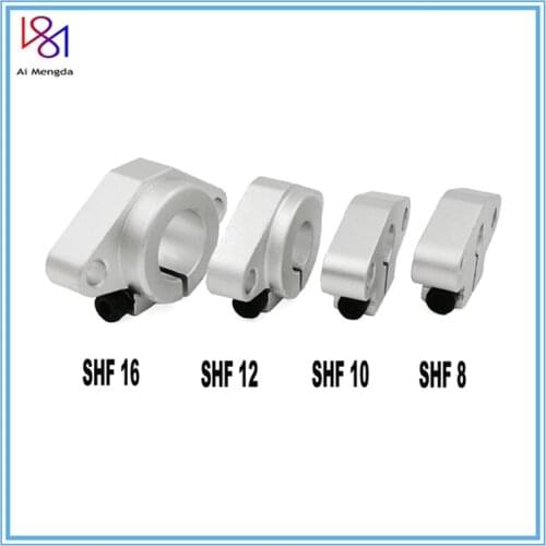 4pcs/lot SHF8 SHF10 SHF12 SHF16 12mm linear rail shaft support XYZ Table CNC Router3D printer Part