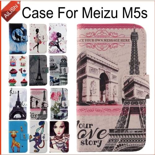 AiLiShi Factory Direct! For Meizu M5s Case Top Quality Flip PU Leather Case Exclusive 100% Special Phone Cover Skin+Tracking
