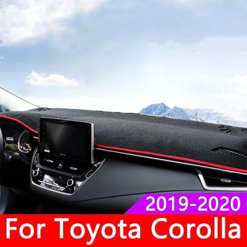 Car Dashboard Cover Mat Dashmat Sun Shade Pad for Toyota Corolla 2019-2020 E210 Auto Non-slip Sun Shade Pad Carpets Accessories