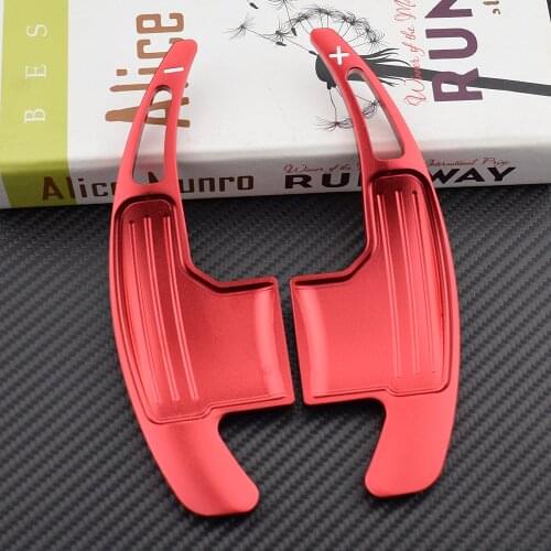 Car Styling for Ford Mustang 2015 2016 2017 2018 2019 Steering Wheel Gear Shifters Paddle Aluminum Alloy Cover Trim 2pcs