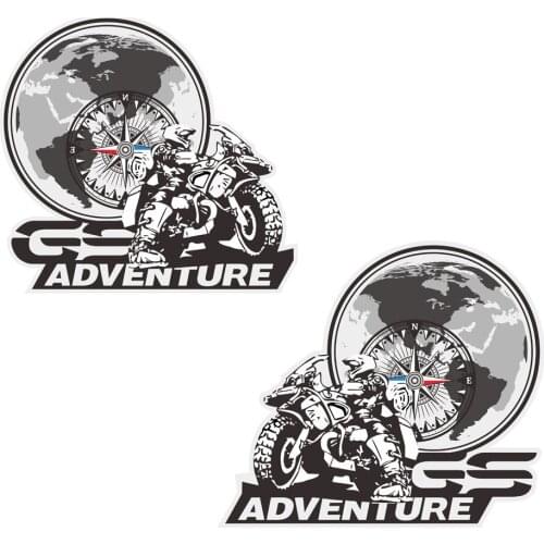 Trunk GSA Motorcycle Luggage Tail Top Side Box cases Stickers panniers Aluminium Adventure For BMW R1200GS R1200 R 1200 GS