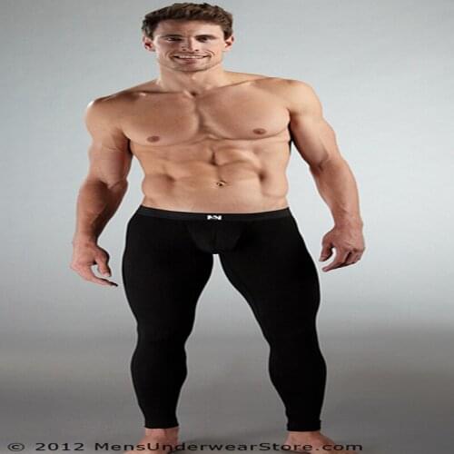 Brand Mens quick-drying breathable Long Johns Fitness Underwear Mens underwear Pure cotton warm trousers/pants