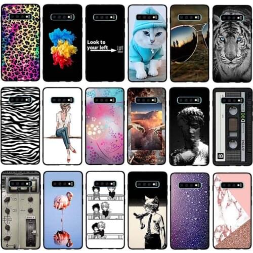 For Samsung Galaxy S10 Plus SM-G975F Case TPU Silicone Shell For Samsung Galaxy S10 S 10 Plus S10plus Cover Dogs Coque Capa