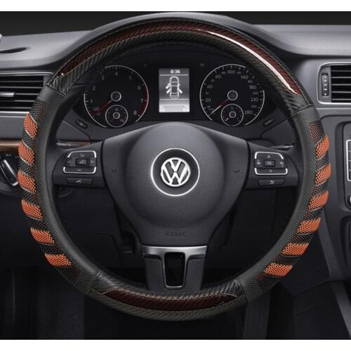 Car Steering Wheel Cover Protector Car interior Suitable for vw bora golf 4 golf 5 golf 6 beetle touran b5 Steering-wheel Cover