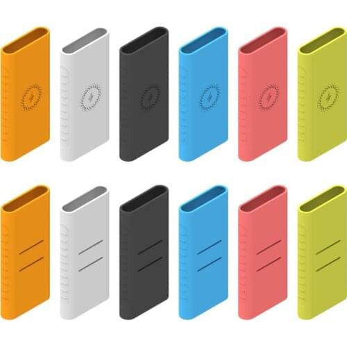 New for Xiaomi Wireless Charging Power Bank 10000mAh Soft Rubber Silicone Protect Case Cover Skin Sleeve Protector Shell Cases