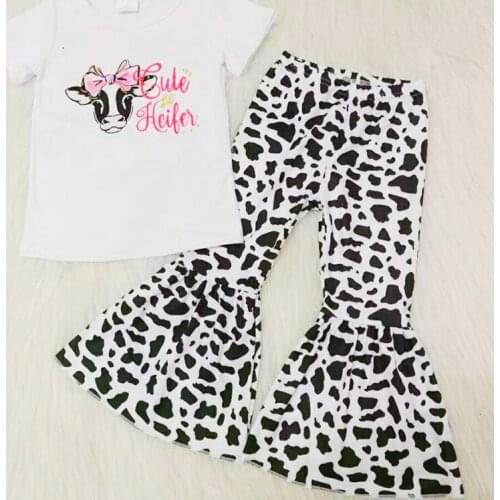 Kids Summer Outfits Baby Girl Boutique Clothing Bell Bottom Outfits New Fashion Clothing Sets Children Apparel