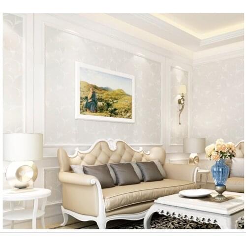 European Simple Non - woven Wallpaper For Any Kinds Of Room 0.53m*10m=5.3m2