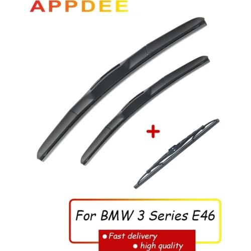 APPDEE Wiper Front & Rear Wiper Blades Set Kit For BMW 3 Series E46 Touring Estate 316 318 320 325 330 1998-2006 22"+20"+12"
