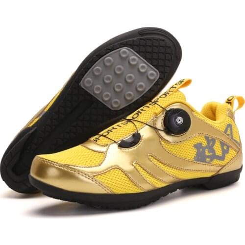 Classic Couple riding shoes man lockless road bicycle shoes breathable women non slip rubber sole cycling shoes bike sneakers