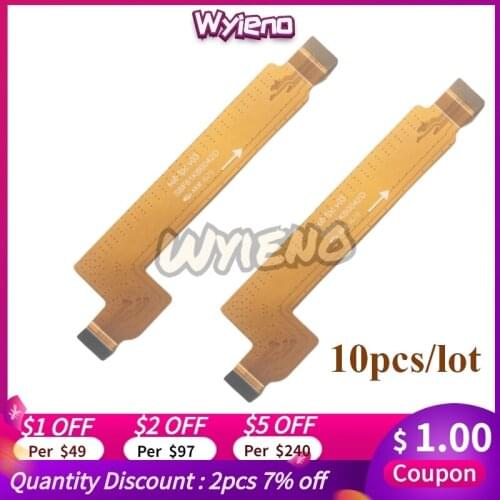 Wyieno 6070 Motherboard Ribbon Replacement Parts For Alcatel Idol 4S OT6070 Mainboard LCD Connector Main Flex Cable 10pcs/lot