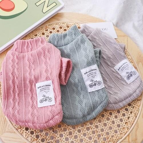 Cute Pet Clothes Soft Puppy Kitten Dog Sweater for Small Medium Dogs Cats Warm Winter Dog Cat Jacket Clothing Chihuahua XS-2XL