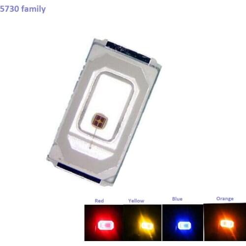 5730 Family Full Color High Brightness 0.5W 5730/5630 SMD LED Diode Crystal Clear 15-18lm 2.0-3.2V 150ma 50PCS/Lot Fast Delivery