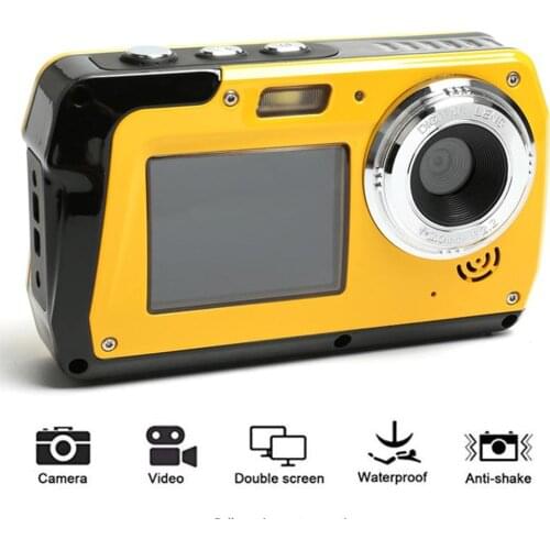 Professional 48MP 16 Zoom Point Underwater Camera HD 1080P Dual Screen Video Camcorder Shoots Sports Waterproof Digital Camera