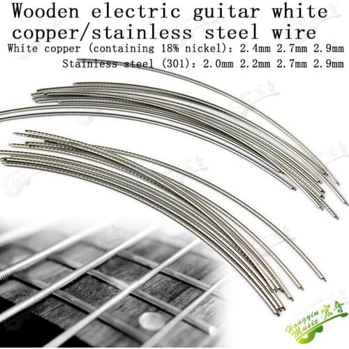 Fingerboard Frets Fret Wire For Acoustic Guitar Brass/Cupronickel/Stainless Steel Frets 2.0/2.2/2.4/2.7/2.9/3.2mm L500mm