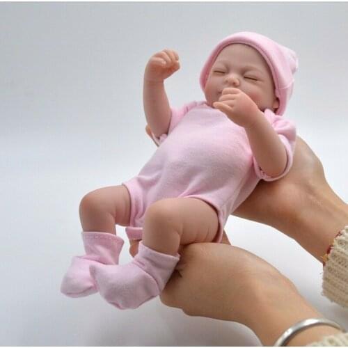 11''Realistic Reborn Baby Girl Doll Soft Silicone Vinyl Newborn Toys Kids Gifts Kid Toy Baby Doll Toys Silicone In-Stock Items