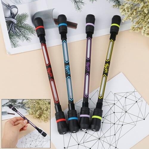 1PC Spinning Pen Creative Random Flash Rotating Gaming Gel Pens Student Gift Toy Release Pressure Comfortable Penspinning Pen