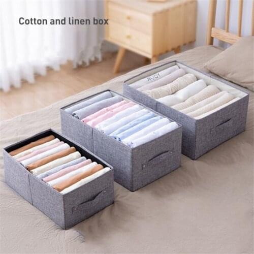 Wardrobe Storage Basket Clothes Foldable Box Household Underwear Organizer