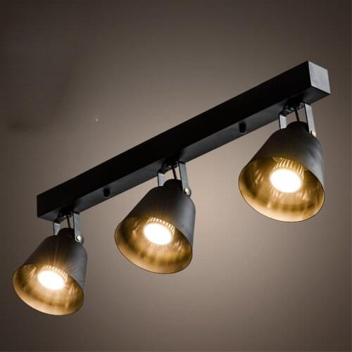 Modern Vintage Lamp Iron led Ceiling Lights for Clothing Store Cafe,Creative Plafoniera Led Ceiling lamps Industrial lighting