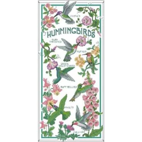 The world of hummingbirds patterns Counted Cross Stitch 11CT 14CT 18CT DIY Chinese Cross Stitch Kits Embroidery Needlework Sets