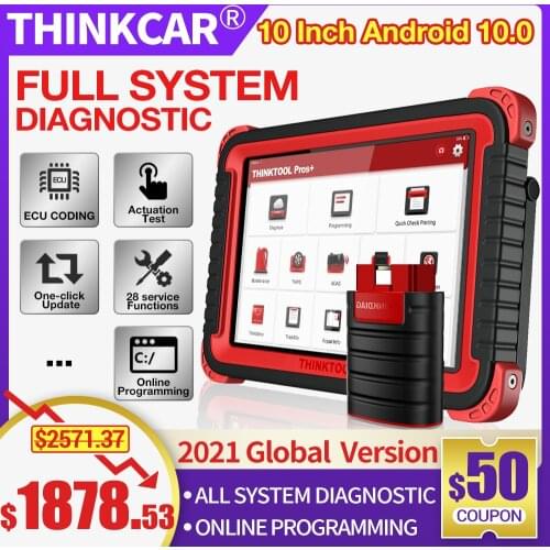 Thinkcar Pros+10 inch Car full system Scanner 28 Special service support ECU Coding Online programming