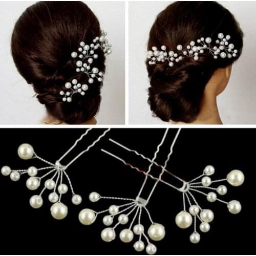 Bridesmaid Jewelry 1PCS Wedding Bridal Accessory Jewelry For Women Pearl Hair Pins Hair Clips