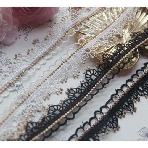 1yard/lot 2.5cm Water Soluble Lace Trim Rayon Retro Palace Crown Dress Decoration Lacework DIY Accessories X1083