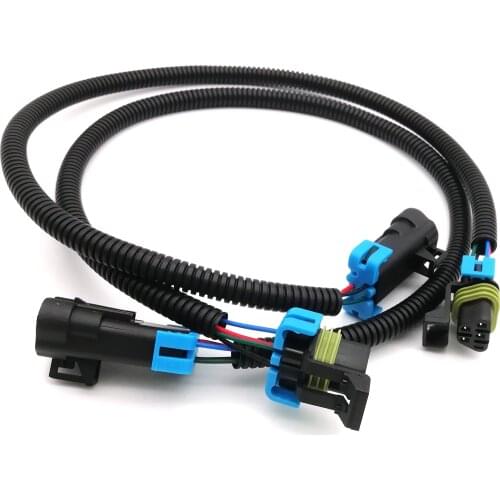 2pcs O2 Oxygen Sensor Header Extension Harness for Camaro 2010-2013 For Corvette LS2 LS3 LS7 2005-2013