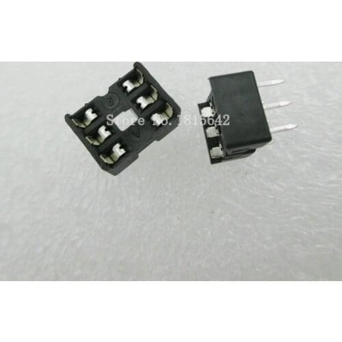 20PCS/LOT 6 Pin DIP SIP IC Sockets Adaptor Solder Type Narrow ic socket