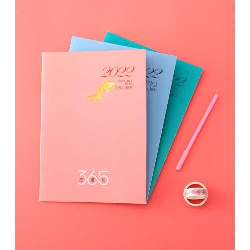 A4/A5 Agenda 2021 Notebooks and Journals Planner Organizer Creative Note Book Weekly Monthly Schedule Writting Notepad Customize