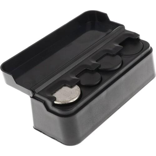 Black Coins Storage Case for Organizing Change Piggy Bank in Car Truck Van