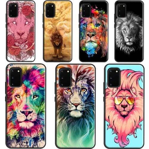 Lion Animal Cover For Samsung Galaxy S20 FE S21 Plus Note 20 Ultra S8 S9 S10 Note 10 Plus Phone Case