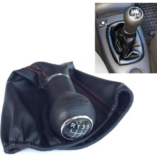 For Seat Ibiza 1996 1997 1998 1999 2000 2001 5/6 Speed MT Car Gear Knob Lever Stick Shift Knob PU Leather For VW Golf MK3 Polo