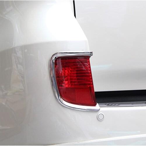 For Toyota Land Cruiser LC200 2016 ABS Chrome Auto Car Rear Tail Fog light Lamp Cover Trim car styling Accessories