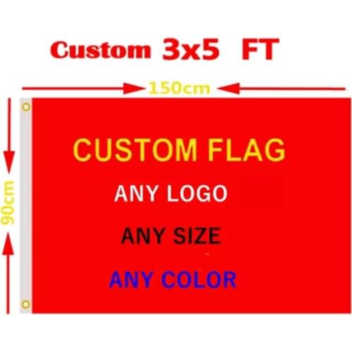Custom Flag Hot Sell Banner Design 100D Polyester Sports Advertising Club Outdoor Indoor Printed Decor
