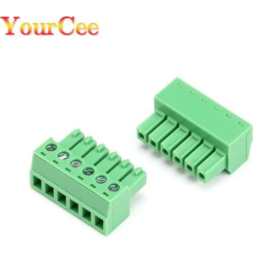 5PCS Plug-in PCB terminal block KF2EDG pitch 3.81mm 2P/3P/4P/5P/6P/8P/12P terminal straight needle seat