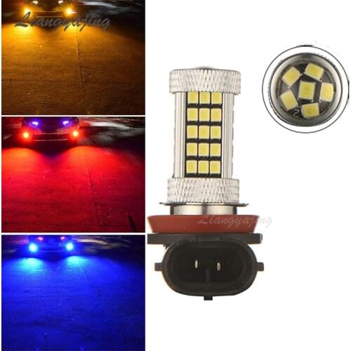 H11 H8 66SMD LED Canbus Error Free Fog Light Bulb 6000K HB4 HB3 9005 9006 Auto Fog Lamp DRL 12V