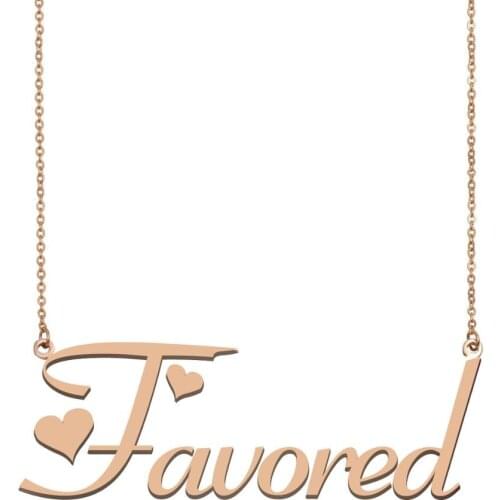 Favored Name Necklace , Custom Name Necklace for Women Girls Best Friends Birthday Wedding Christmas Mother Days Gift