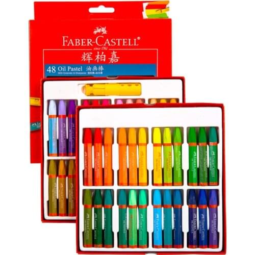 Faber Castell Oil Pastels 12/24/36/48 Colors Set Artist Professional Drawing Wax Crayons School Office Art Supplies