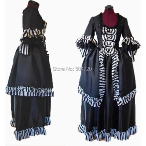 Tailored! Royal 18 Century French Duchess Retro medieval Renaissance Reenactment Theatre Civil war Victorian dress HL-455