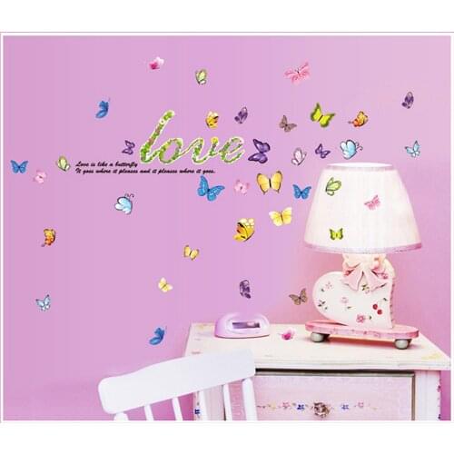 Butterfly stickers classify wallpaper Home Improvement household supplies artistic hallway drawing room bedroom decorate