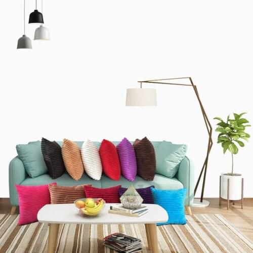 1Pcs Soft Velvet Cushion Cover Solid Color Sofa Pillow Case Decorative Home Decor Pillow Covers 30x50cm 45x45cm
