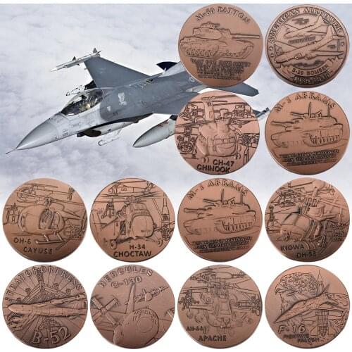 New Arrive U.S. Army Air Force B-17 Souvenir Coin American Airpower Souvenir Novelty Coin Fancy Challenge Coin For Collection