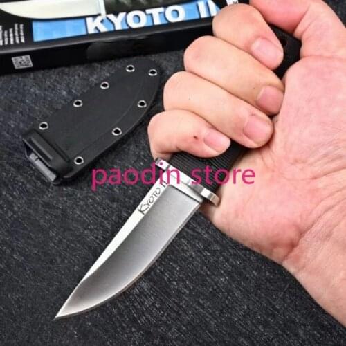 KYOT Small Warrior Straight Knife 8CR13MOV Fixed Blade Nylon Glass Fibre Handle Hunting Camping Tactical Survival Xmas Gift
