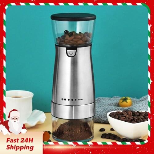 Stainless Steel Electric Grinder Small Usb Charging Pepper Coffee Bean Grinding Machine