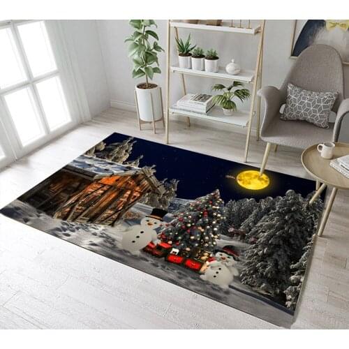 Shabby Wood House Christmas Tree Childrens Room Floor Carpets Living Room Cushion Bathroom Area Rugs Home Kitchen Non-Slip Mat