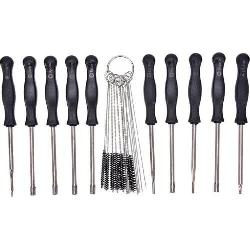 Pro Carburetor Screwdriver Tool Stainless Steel Hand Tool Carburetor Adjust Screwdriver Portable Screwdrivers Kit With Brush