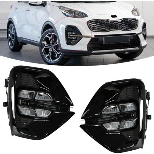 OEM Fog Lamp Assembly Car LED Daytime Running Light Bumper Driving for Accessories KX5 KIA Sportage 2020 US Russia Type