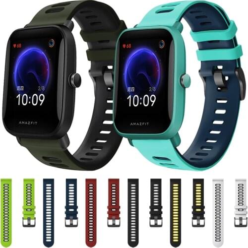Sports Silicone Band For Amazfit Bip U / Bip S Lite Watch Strap Watchband For Xiaomi Amazfit GTS 2 GTS2 Bracelet ремешок Correa